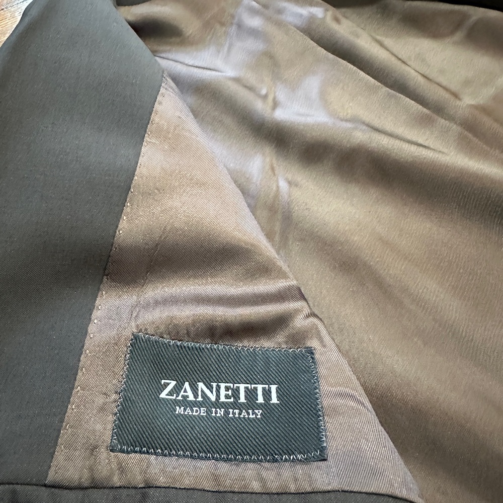 NWT Zanetti Brown 100% Wool made in Italy Napoli suit - Picture 10 of 14